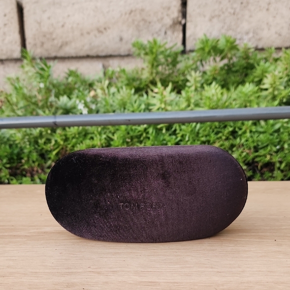 Tom Ford Dark Brown Velvet Eyewear Case - Picture 1 of 9